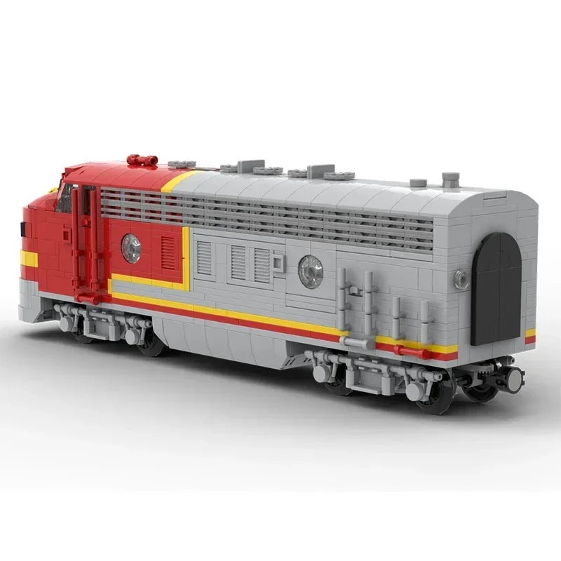 Модель автомобиля городской службы MOC, строительные кирпичи ATSF EMD F7, ретро поезд, модульная технология, подарки, детские игрушки, костюм, праздничная сборка (art.: 3920ccf7f9950) - 3920ccf7f9950