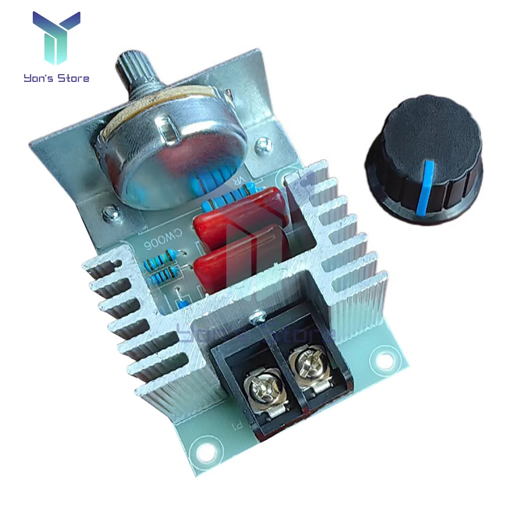 1 шт. BTA16 AC10-220V 2000 Вт регуляторы напряжения высокой мощности SCR контроллер скорости Электронный регулятор напряжения Регулятор Термостат