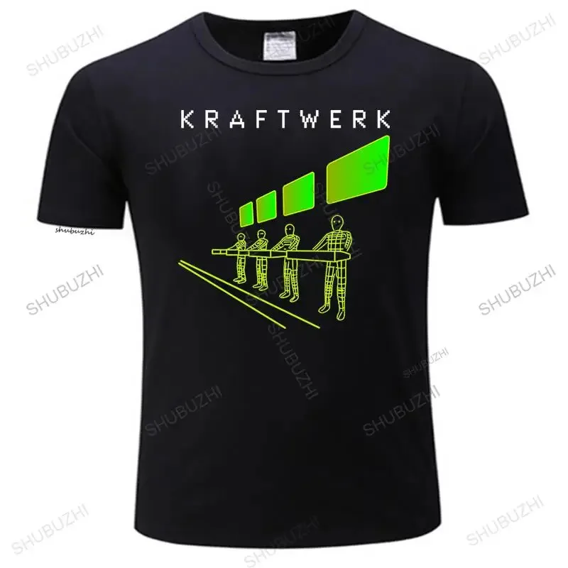 Футболка Kraftwerk С 3d Принтом, Черная Повседневная Одежда, Винтажная Футболка Унисекс С Графическим Рисунком