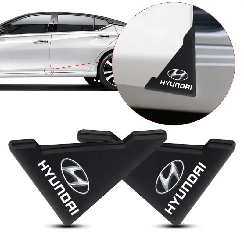 Для Hyundai Elantra Santa Fe Sonata Tucson Kona Accent Genesis Getz угол двери автомобиля защита от царапин защитная наклейка наклейки