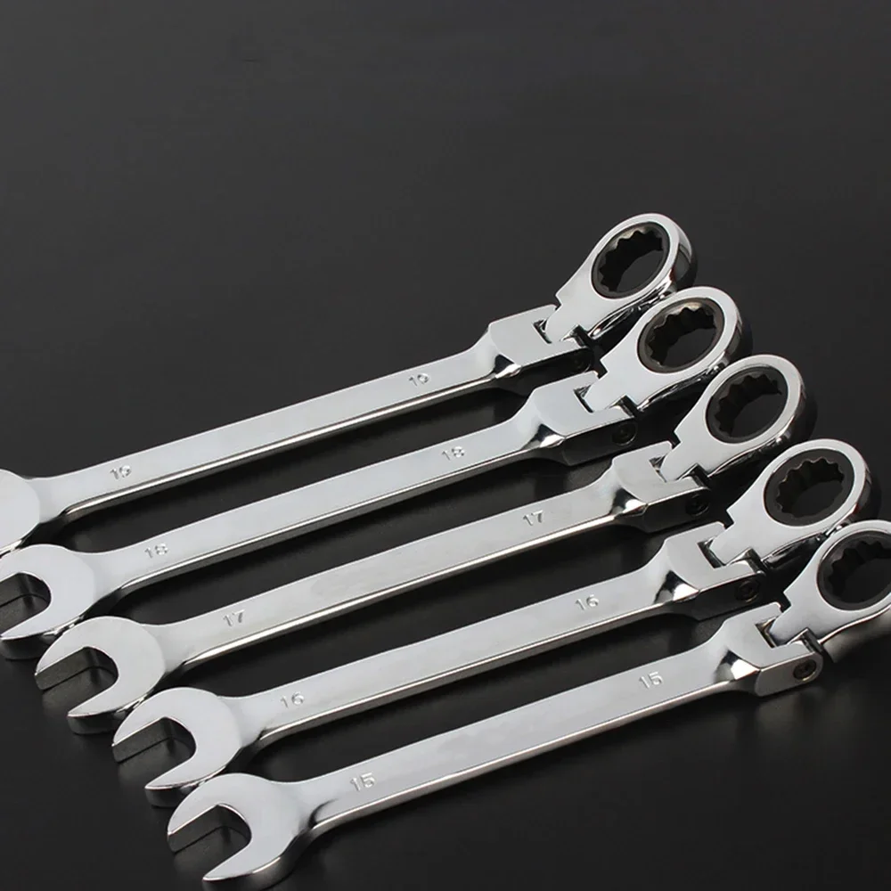 Фото Kunci Pas Ratchet Kombinasi Rosen Fleksibel Alat Kunci Pas Ratchet предлагаетunaan Ganda 5 Pack №4