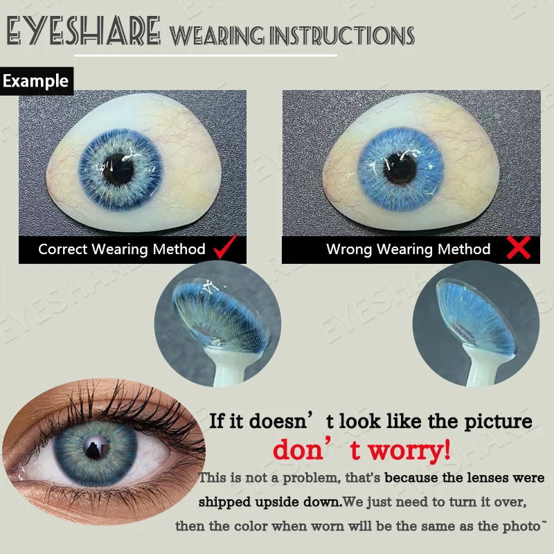 EYESHARE Косплей Цветные контактные линзы Аниме Розовый Красота Контакт Весна Новый стиль Макияж Красные Синие линзы Ежегодный Хэллоуин Контакт (art.: 3920cad47584f) - 3920cad47584f