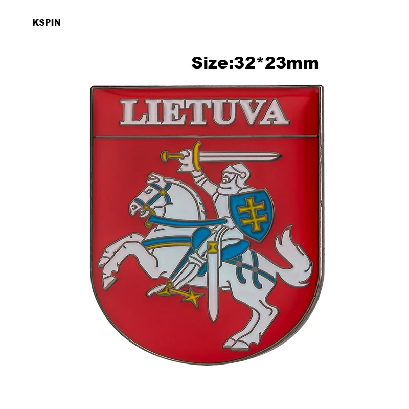 Lietuva металлический значок металлическая булавка на лацкане металлическая брошь на булавке