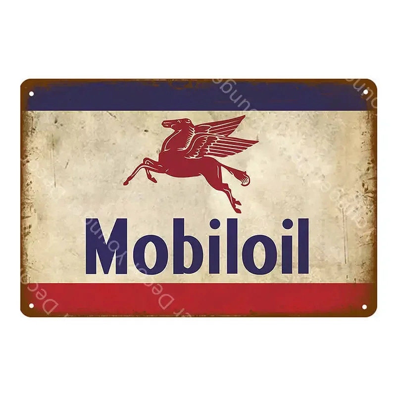 Фото Металлические оловянные таблички для гонок на маслом, мобильный нефть, Mobilgas, винтажная пластина, плакат, бар, гараж, автомобиль, автозаправочная станция, настенные таблички, картина, Декор №5