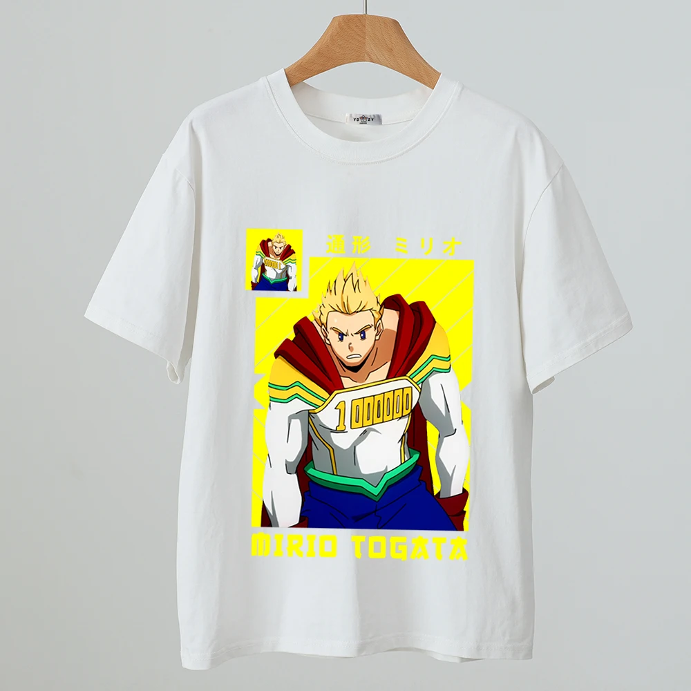 Фото Футболка с принтом My Hero Academia Mirio Togata в стиле аниме, 100, хлопковая повседневная удобная футболка унисекс для мужчин и женщин, повседневная одежда №4