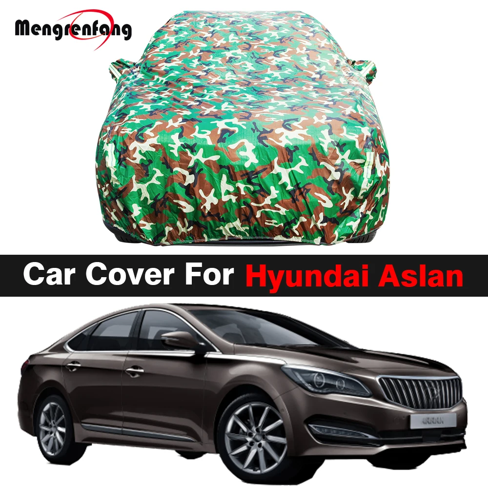Полностью Камуфляжный автомобильный чехол для Hyundai Aslan 2014-2022, автомобильный уличный чехол с защитой от УФ-лучей, солнца, дождя, снега, пыли, во...