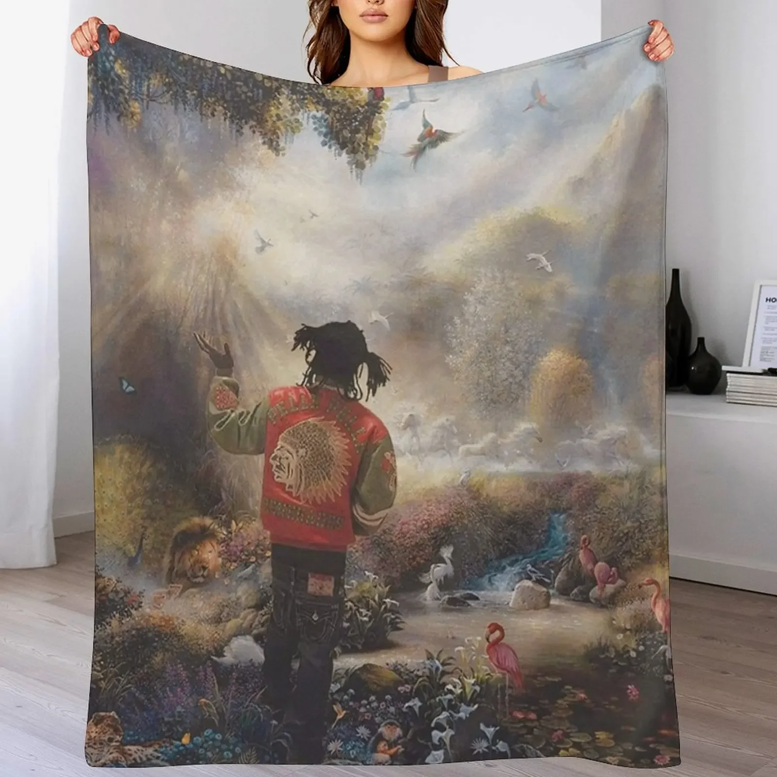 Одеяла Chief Keef Garden of Eden, одеяла и плед для волос, одеяла на заказ