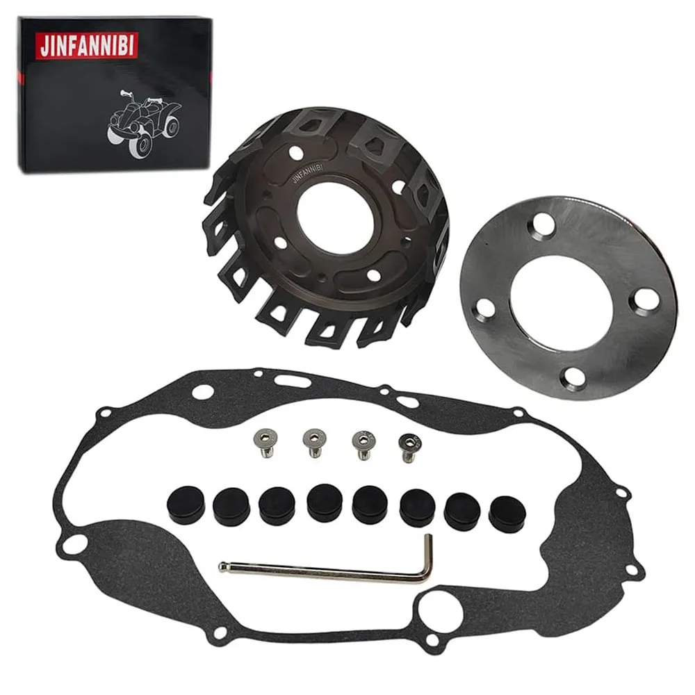 Фото Для Yamaha Banshee 350 YFZ350 1987-2000 2001 2002 2003 2004 2005 2006 CNC Заготовка сцепления корзины втулки комплект прокладок №2