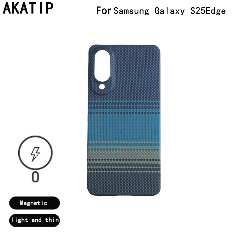 Углеродное волокно для Samsung Galaxy S25Edge, чехол из кевлара, защитный чехол из углеродного волокна S25, чехол для мобильного телефона (art.: 3920d24d62217) - 3920d24d62217