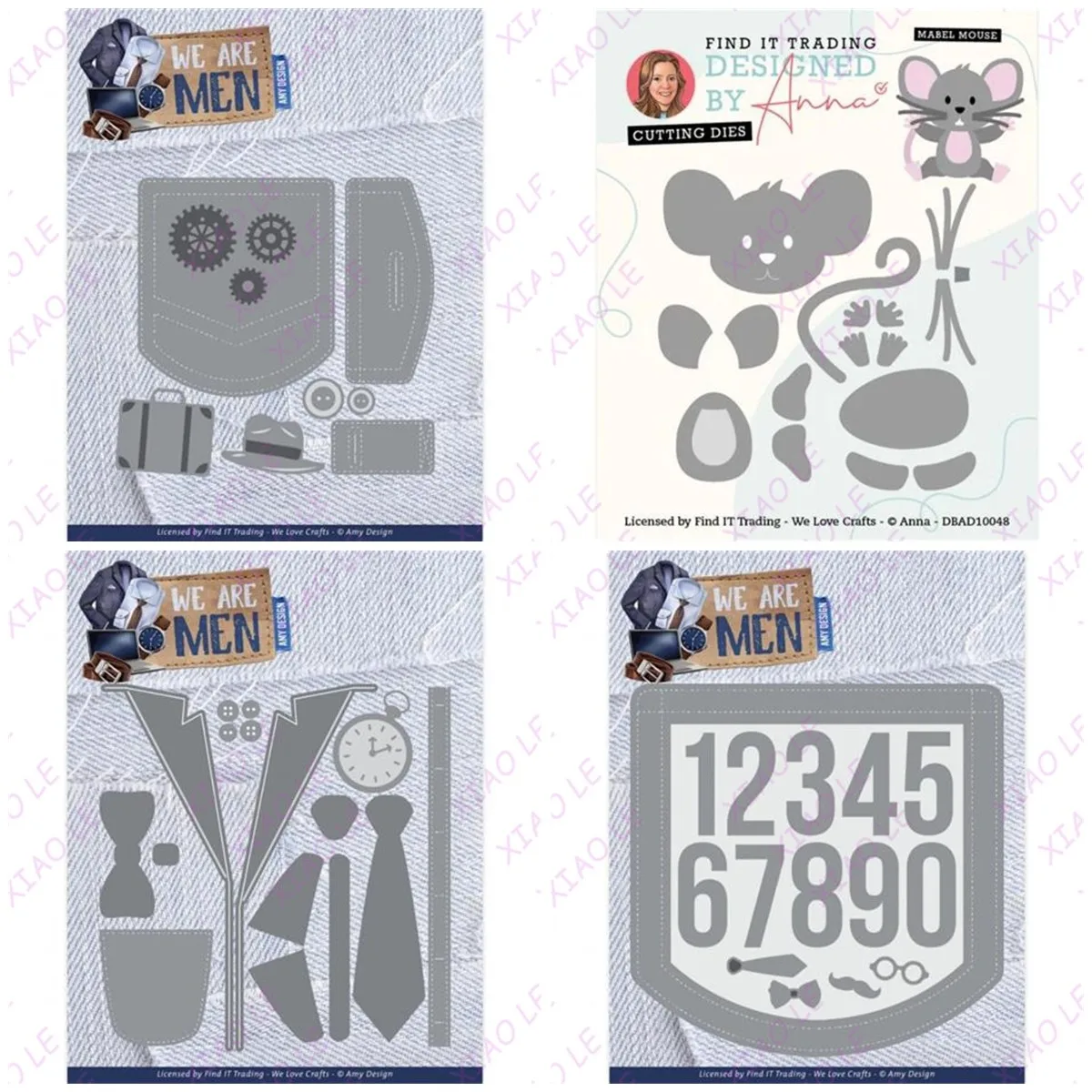 Mabel Mouse мужские цифры металлические трафареты для DIY Скрапбукинг фото вырубка бумажные карты тиснение декоративное ремесло новый