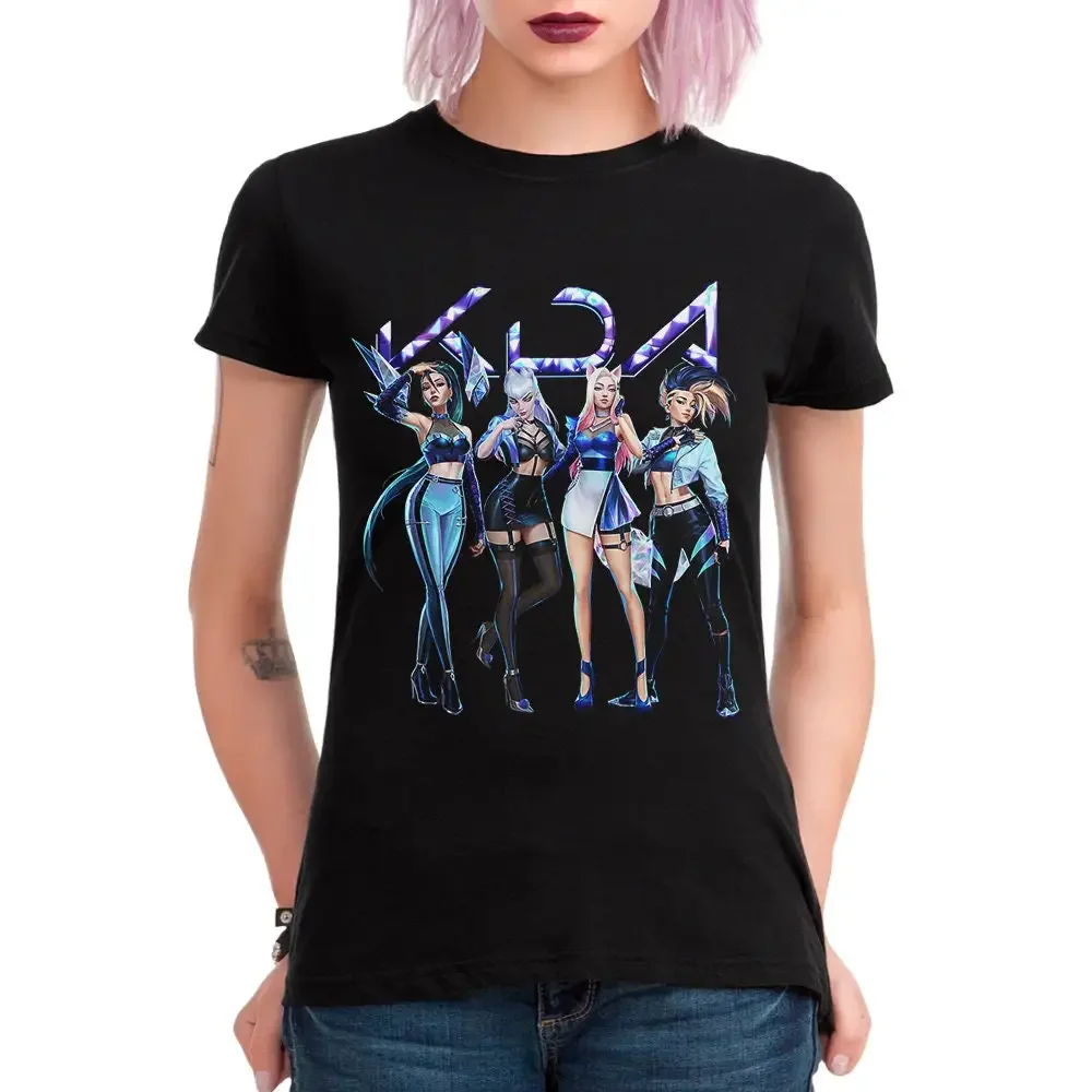 Футболка K DA Akali Art, 100 хлопок, KDA, все размеры, wr 139