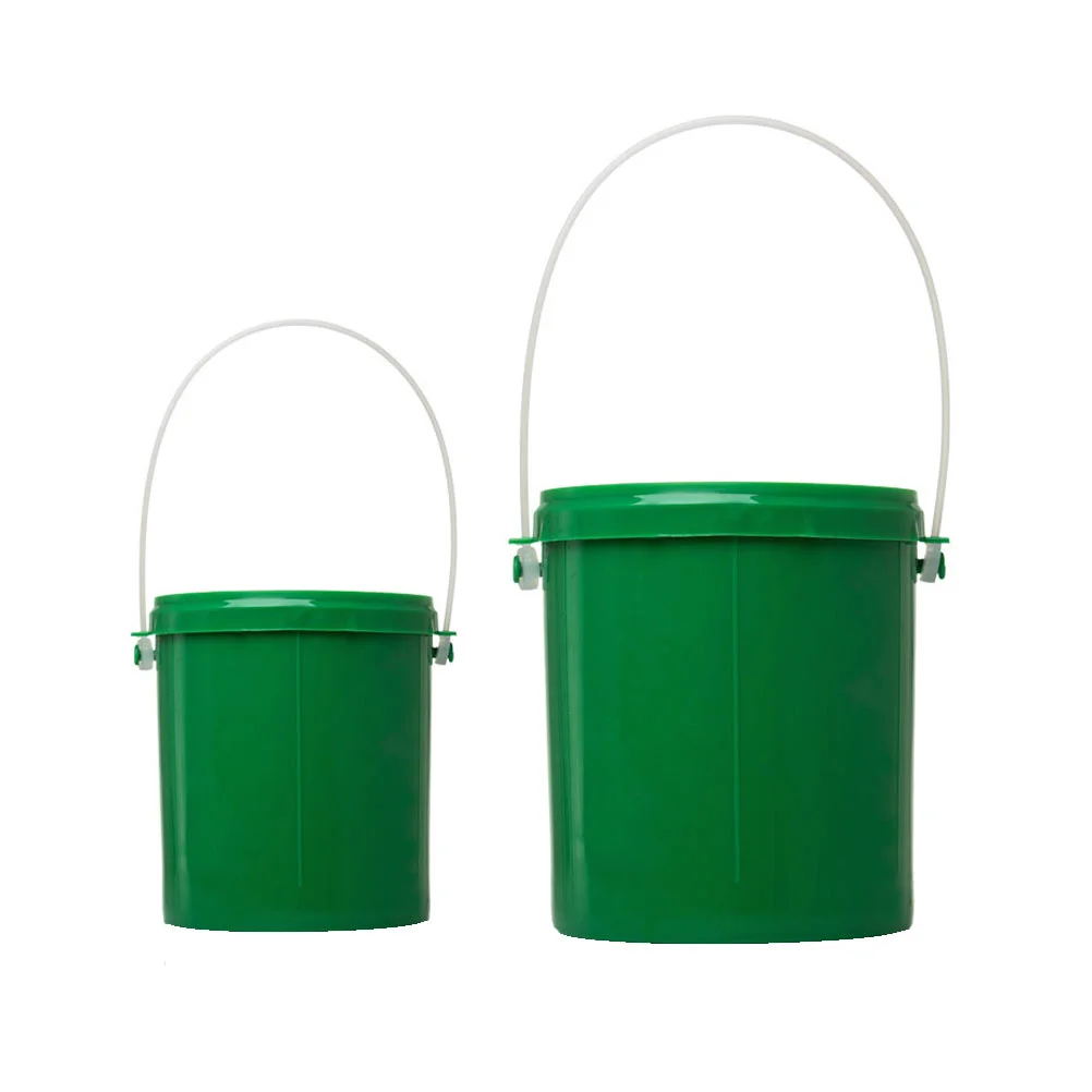 2 Pcs with Cover Worm Bucket Child Fishing Lure Small Tackle Tray Plastic Lures