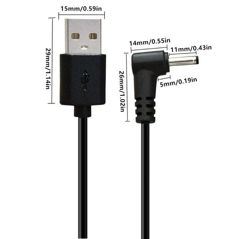 Фото Y2GD 25 см USB -DC5V Power Cable USB2.0 Мужчина до DC3,5 ммх1,35 мм мужской шнур для динамиков и портативных устройств №4
