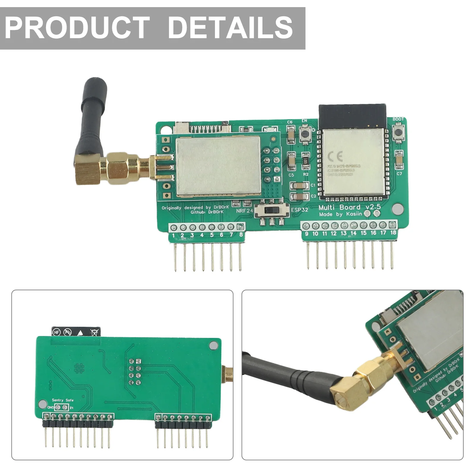 Сменная макетная плата для Wi-Fi мультиплаты NRF24 + ESP32 тестовые измерители новый дизайн макетная плата детали электроинструмента