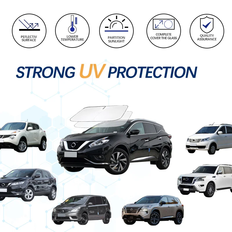 Солнцезащитный козырек для Nissan Qashqai X-trail Epic Era, складные блоки, УФ-лучи