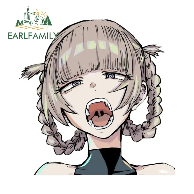 EARLFAMILY 13 см x 12,9 см забавные мультяшные наклейки для автомобиля граффити аниме RV JDM наклейка на Campervan водонепроницаемые автомобильные аксессуары