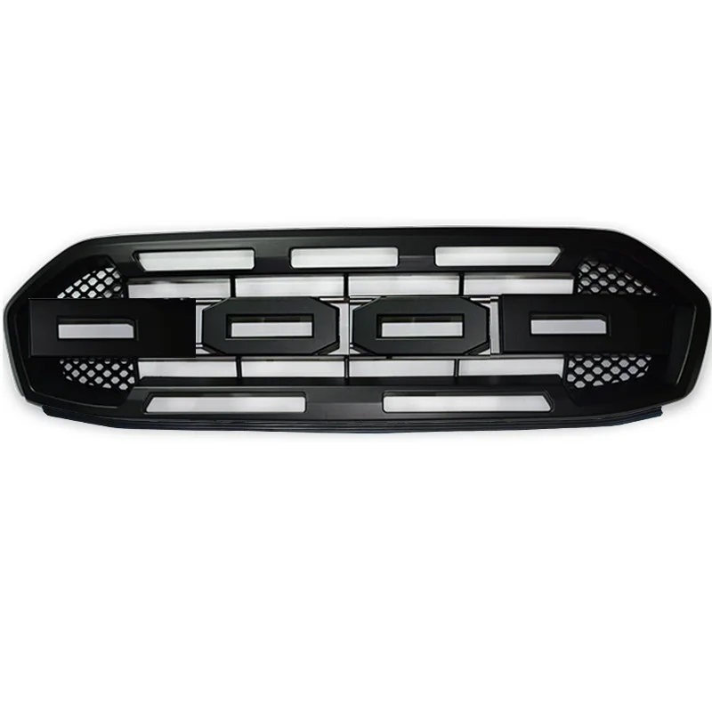Фото Pop Для Ranger T8 Grill Raptor Для Ranger Lariat T8 XL XLT FX4 PX MK2 Limited 2018-2021 Передние гоночные грили Сетчатая маска Бампер Gri №2