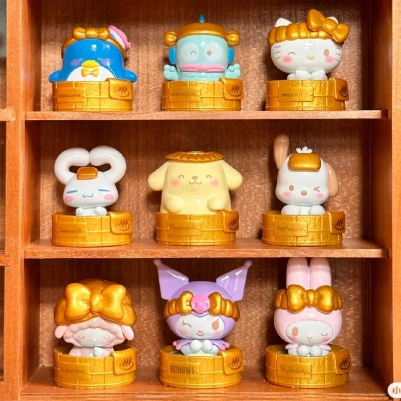 Фото Sanrio Family Cinnamoroll Kuromi Hello Kitty понравико помпон пурин Гудетама Горячая Весенняя серия аниме фигурка игрушки куклы Подарки S №3