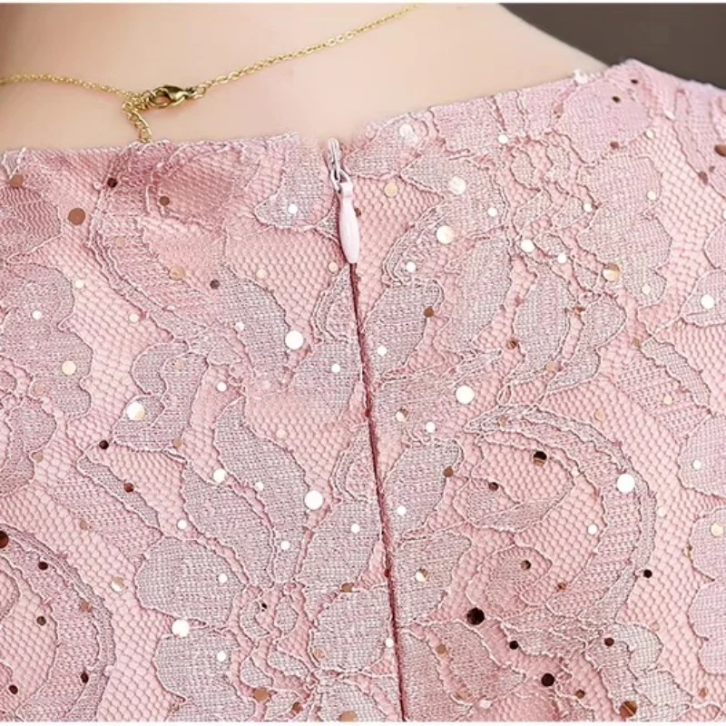 Женское кружевное платье Cheongsam в традиционном этническом стиле, свадебное банкетное вечернее кружевное платье, вьетнамский костюм для выступлений (art.: 3920ceba520f2) - 3920ceba520f2