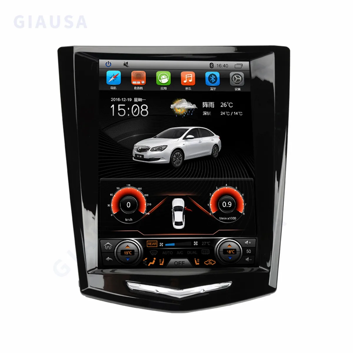 Фото Android 12 8G 128G для Cadillac ATS XTS CTS SRX 2013 - 2018 для Tesla Style автомобильное радио мультимедийный видеоплеер навигация №3