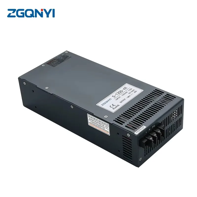 Фото S-1200-48 S Импульсный источник питания серии Single Group AC DC для 3D-принтера и светодиодной подсветки №5