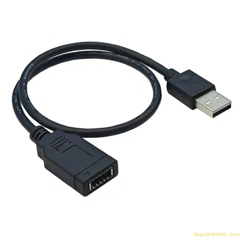 40 см в длину USB A 2,0 Мужчина до типа E (Preface Type C) Панель подключаемого проволока 0xla