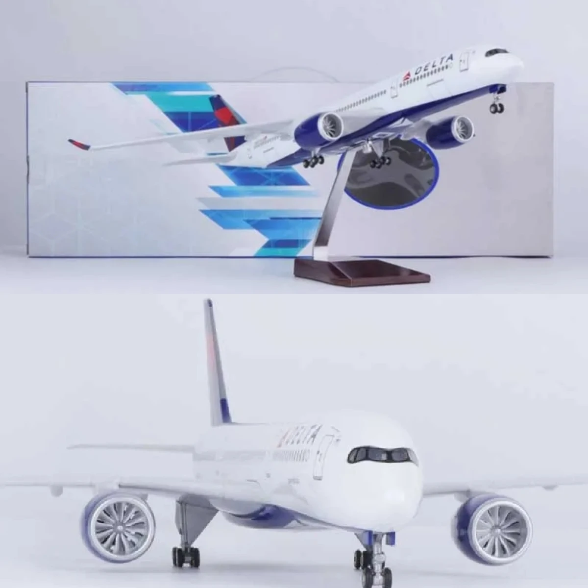 Модель самолета A350 Delta Airline, масштаб 1:142, 47 см