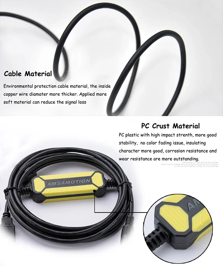 Фото Версия Verbesserte Kabel USB-DVP USBACAB230 Geeignet Delta DVP EH ES EG EX DVP14SS211T DVP16 Серия ПЛК Программирующий кабель Dow №3