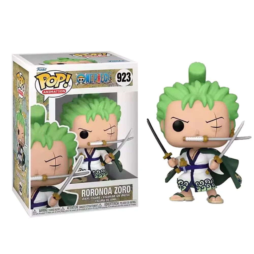 Фото FUNKO POP ONE PIECE игрушечные фигурки классические персонажи BROOK Luffy Roronoa Zoro модели кукол детский любимый подарок на день рождения №2