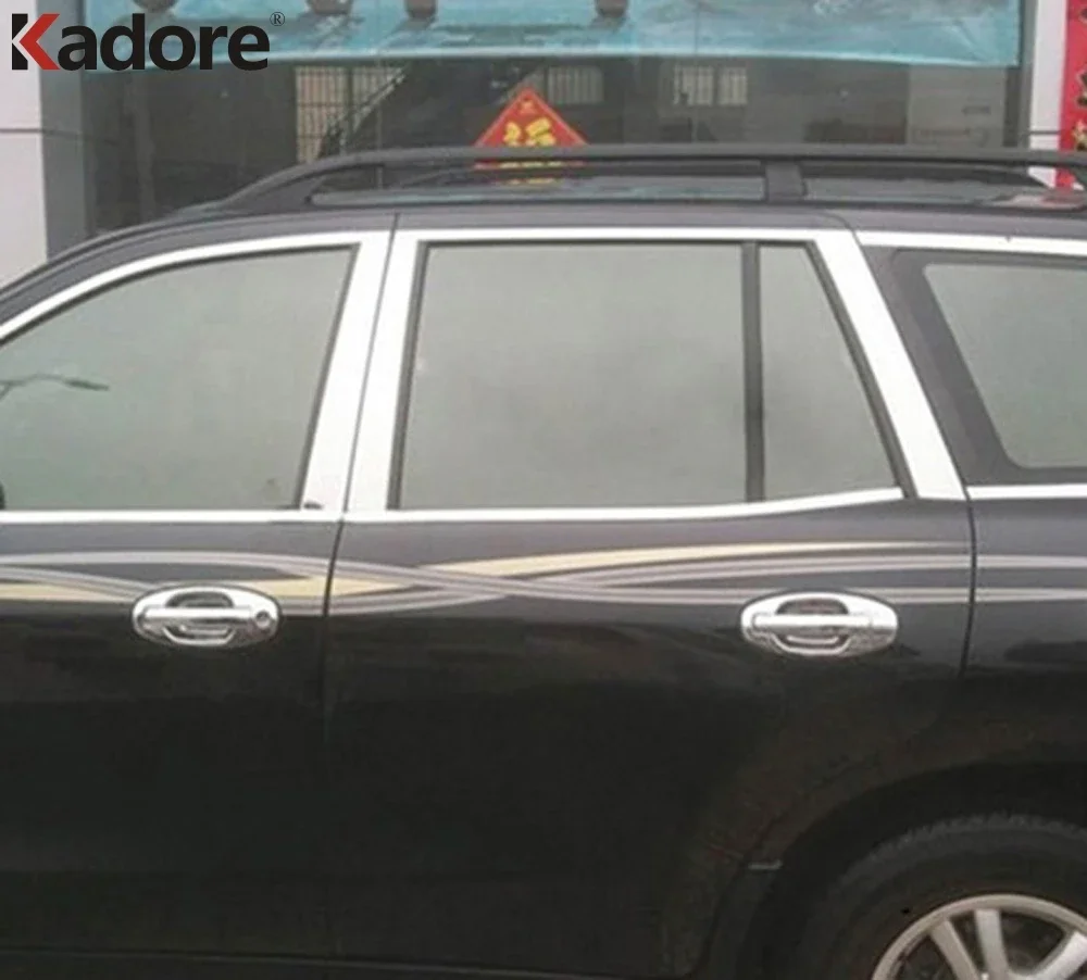 Фото Для Hyundai Santa Fe 2001 2002 2003 2004 2005 2006, хромированная боковая ручка двери, чаша, крышка чашки, накладка, внешние аксессуары №2