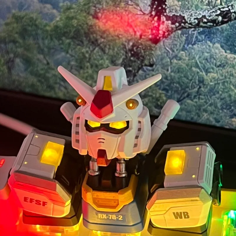 Фото 3 шт., колпачки для клавиш Gundam, аниме механическая клавиатура, «сделай сам», игровые аниме, для мужчин и женщин, Креативные 3D светящиеся кнопки, аксессуары, колпачок для клавиш компьютера №3