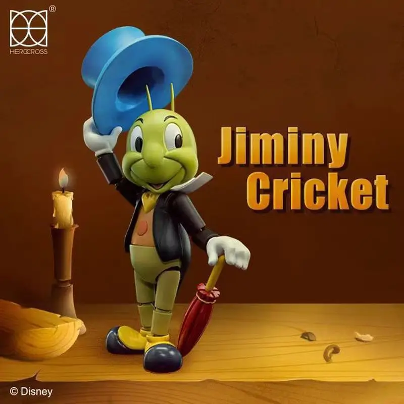 Фото Herocross Disney Puppet Adventure Mr. Cricket Doll Can Do Hands Модная аниме-фигурка Модель игрушки Подарки на день рождения Игрушка №2