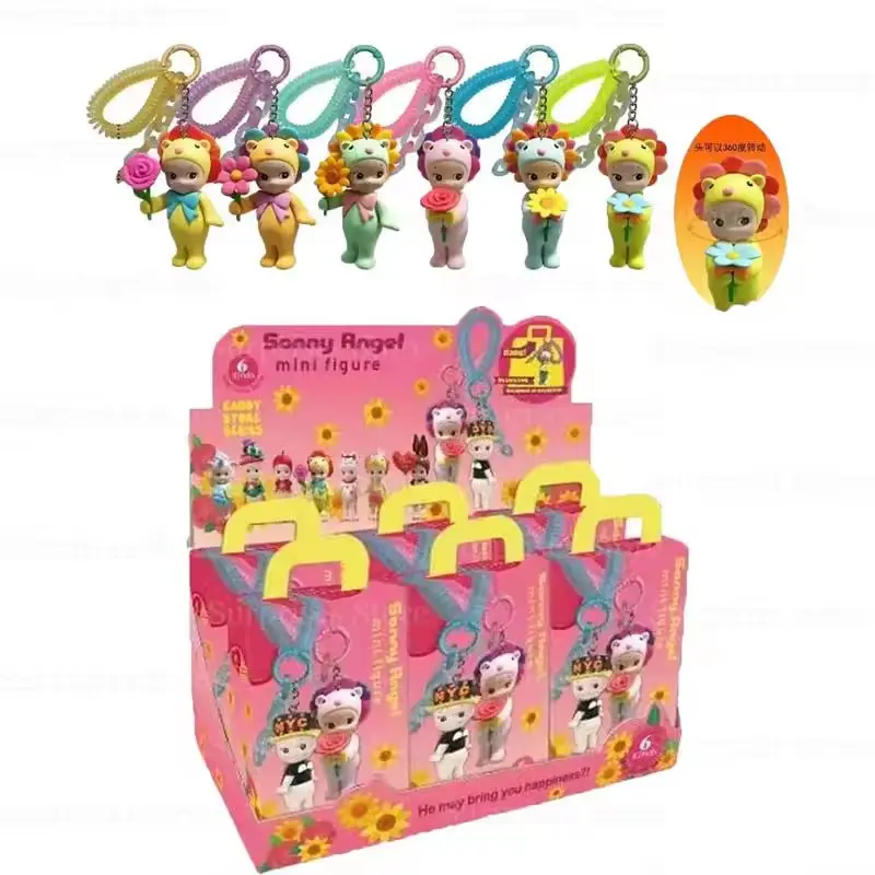 Фото Новый Sonny Angel Love Gift Цветочный подарок в стиле динозавра Love Home Брелок серии Слепая коробка 6 вариантов Модная игрушка Декор ручной работы Игрушка №3