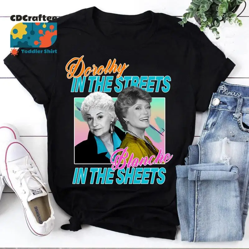 Футболка Dorothy In The Streets Blanche Sheets Devereaux Zbornak Golden Girls Vintage