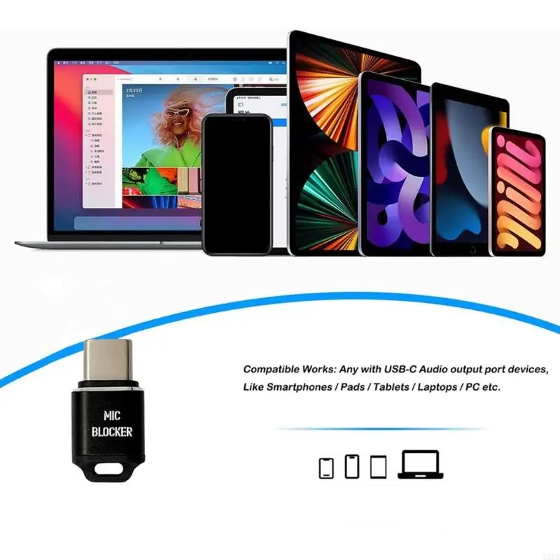 H9EB USB C односторонние блокаторы микрофонов небольшого размера портативные устройства для работы