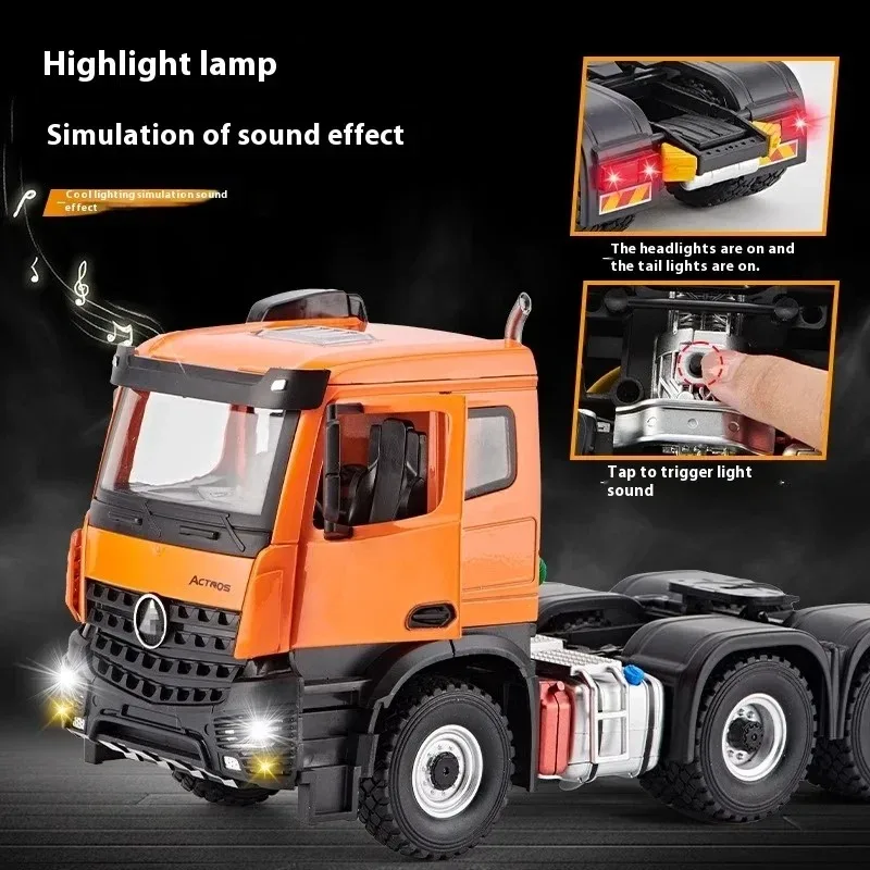 1:24 Mercedes Benz Actros трактор Atania полуприцеп грузовик сплав металл литая под давлением модель автомобиля звук и свет коллекционирование хобби подарки (art.: 3920cdd8664dc) - 3920cdd8664dc