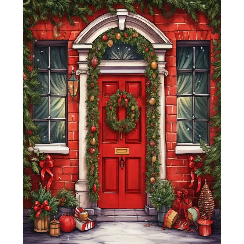 RUOPOTY Diy Paint By Numbers Kit для взрослых Идеальный рождественский подарок Домашний декор