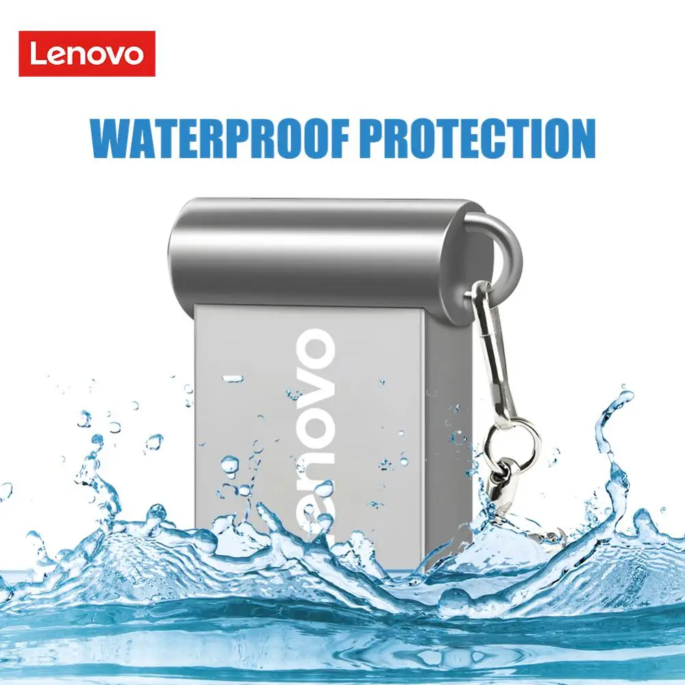 Фото Популярный металлический USB флеш-накопитель Lenovo 2 ТБ 3,0, 1 ТБ, флеш-накопитель для ПК, ноутбука, 128 ГБ, USB-карта памяти 3,0, флеш-накопитель, высокоскоростная флешка №5