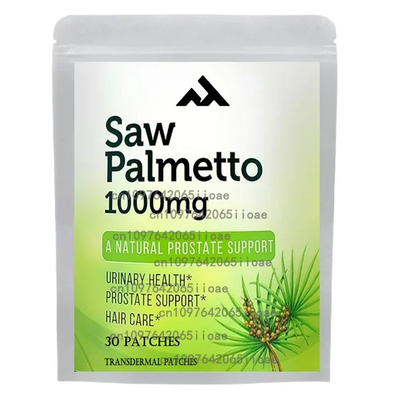 30 пластырей Saw Palmettotransdermal Патчи для укусов крови, экстракт семян тыквы, поддержка мочевой простаты