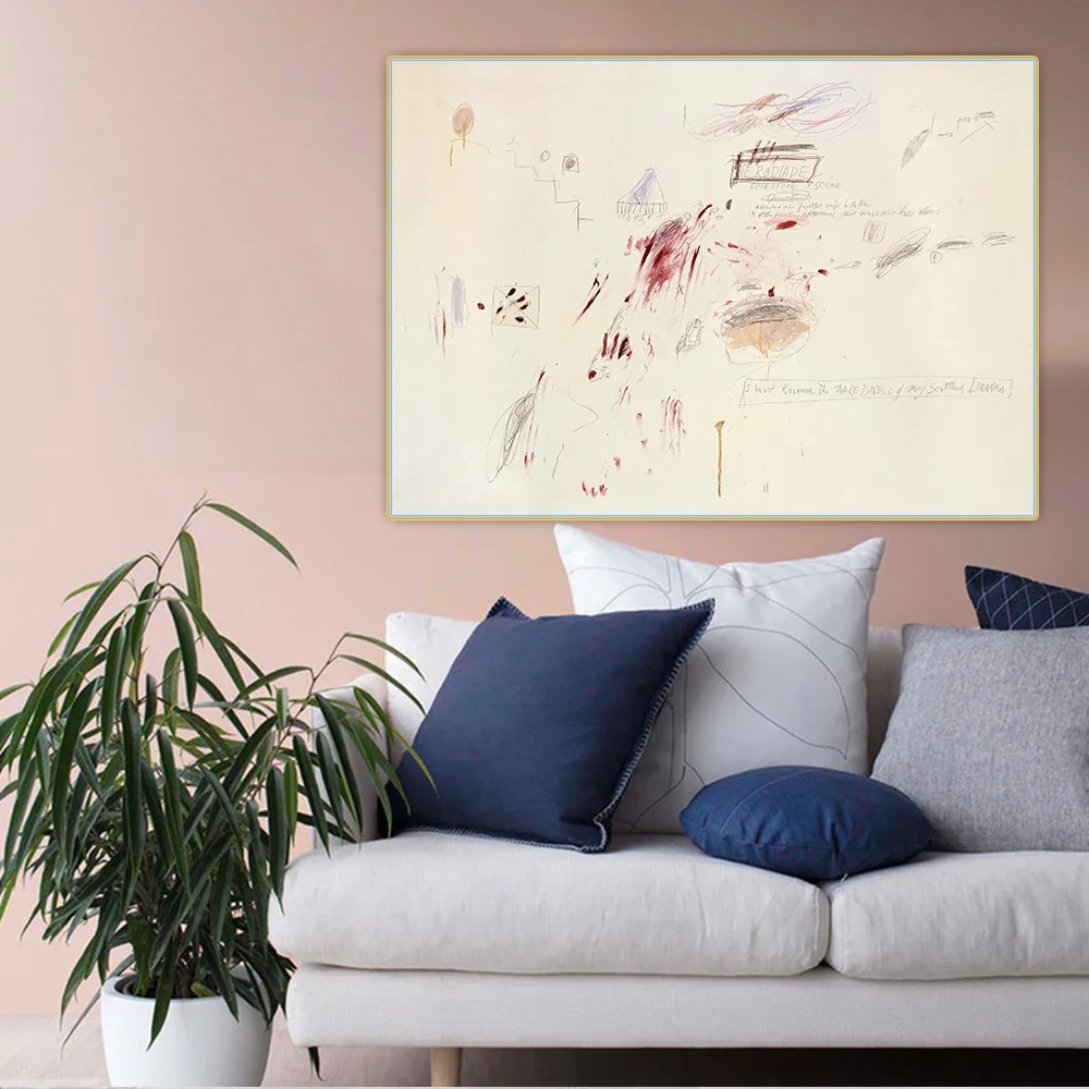 Citon Cy Twombly 《Herodiade.1960》холст Картина маслом Картина Плакат Картина Настенный фон Декор Домашние украшения