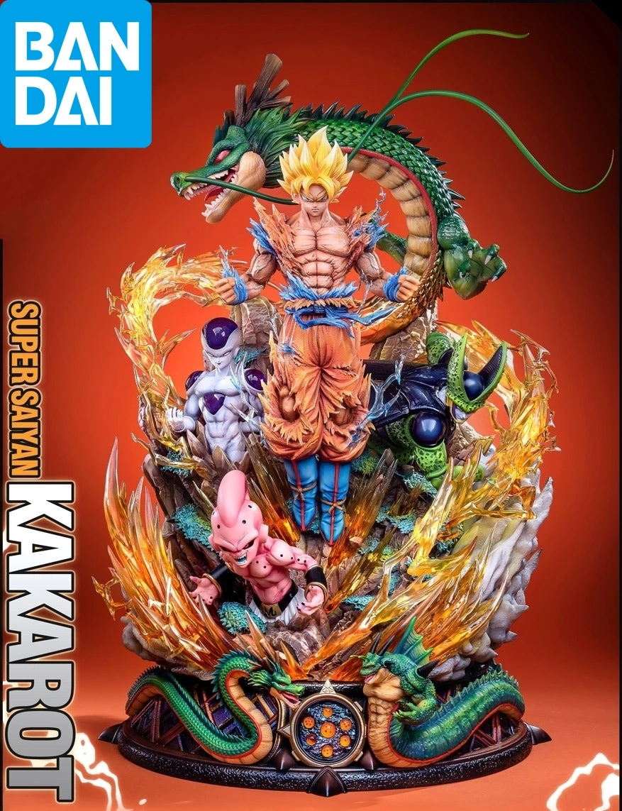 BANDAI 20 см Драконий жемчуг Z Сон Гоку Фриза шенрон экшн-фигурка 1/6 супер какаро аниме Статуя Коллекционная модель игрушки