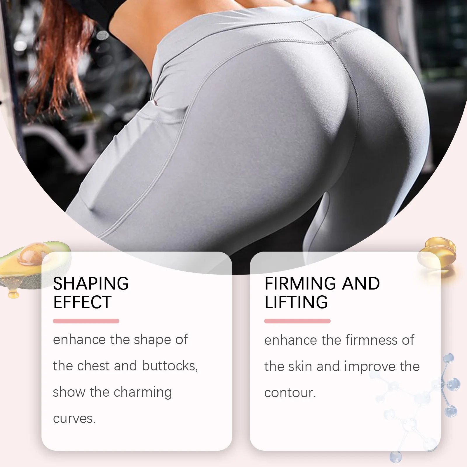 Фото Крупный крем для бедер Fast Grow Plump Butt Nourish Moisturize Big Ass Prevent Sag Enhance Sexy High Hip Cream для ухода за ягодицами №2