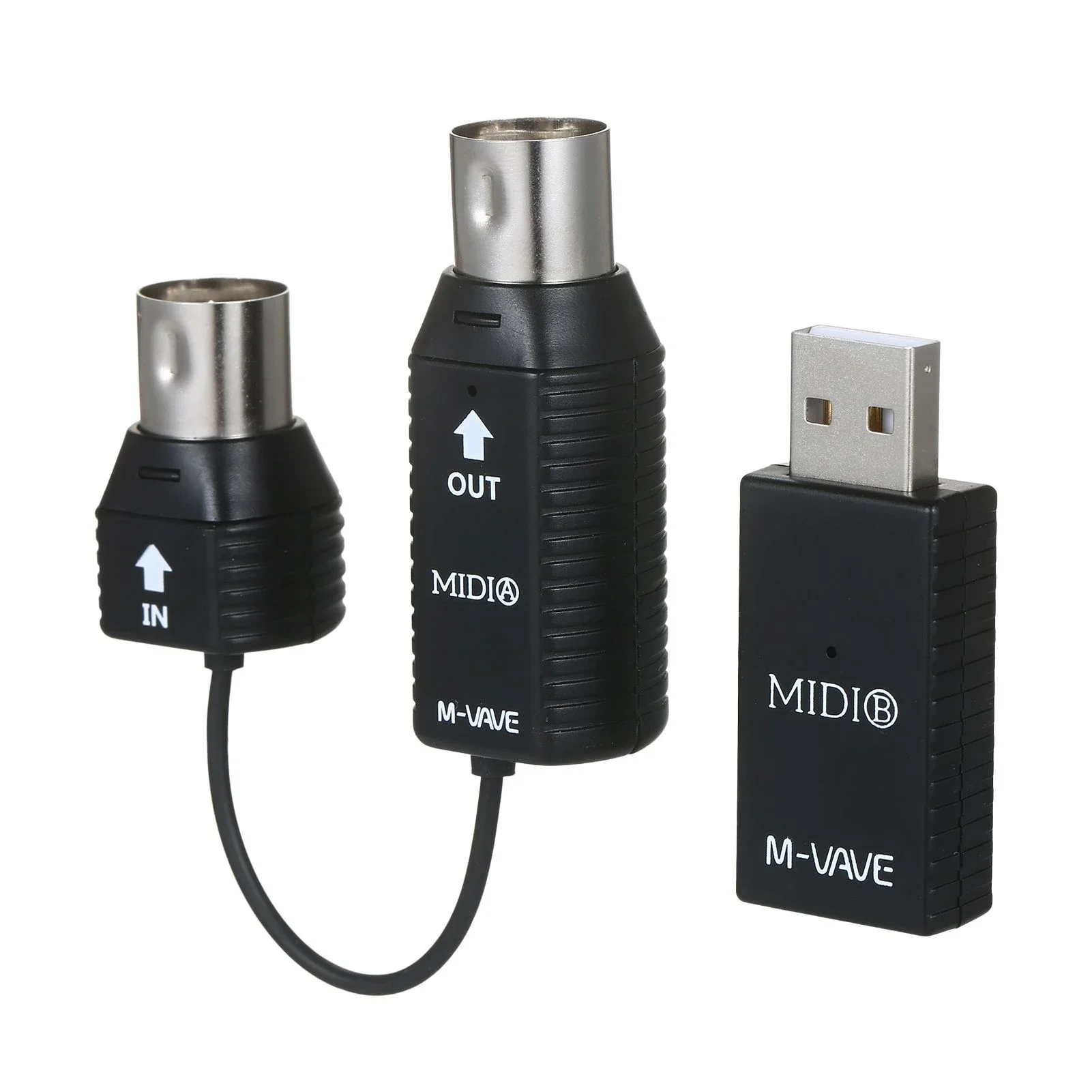 Интерфейс беспроводной системы M-Vave Ms1 Midi Мини-беспроводная передача Система MIDI Беспроводной адаптер Поддержка Plug and Play