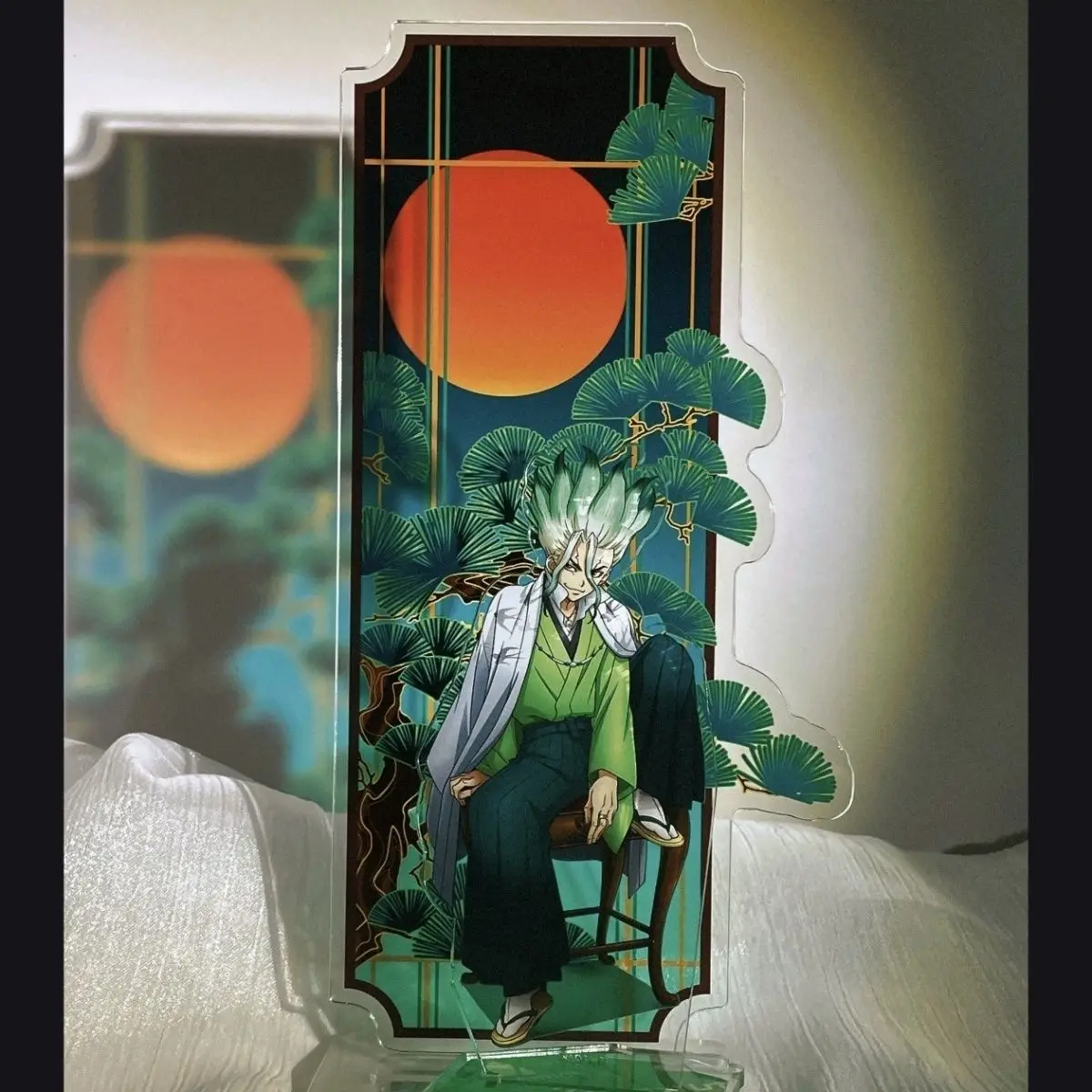 Ishigami Senkuu Flower Moon Night акриловая подставка Dr.STONE аниме товары коллекция фигурка дисплей украшение стола орнамент подарок