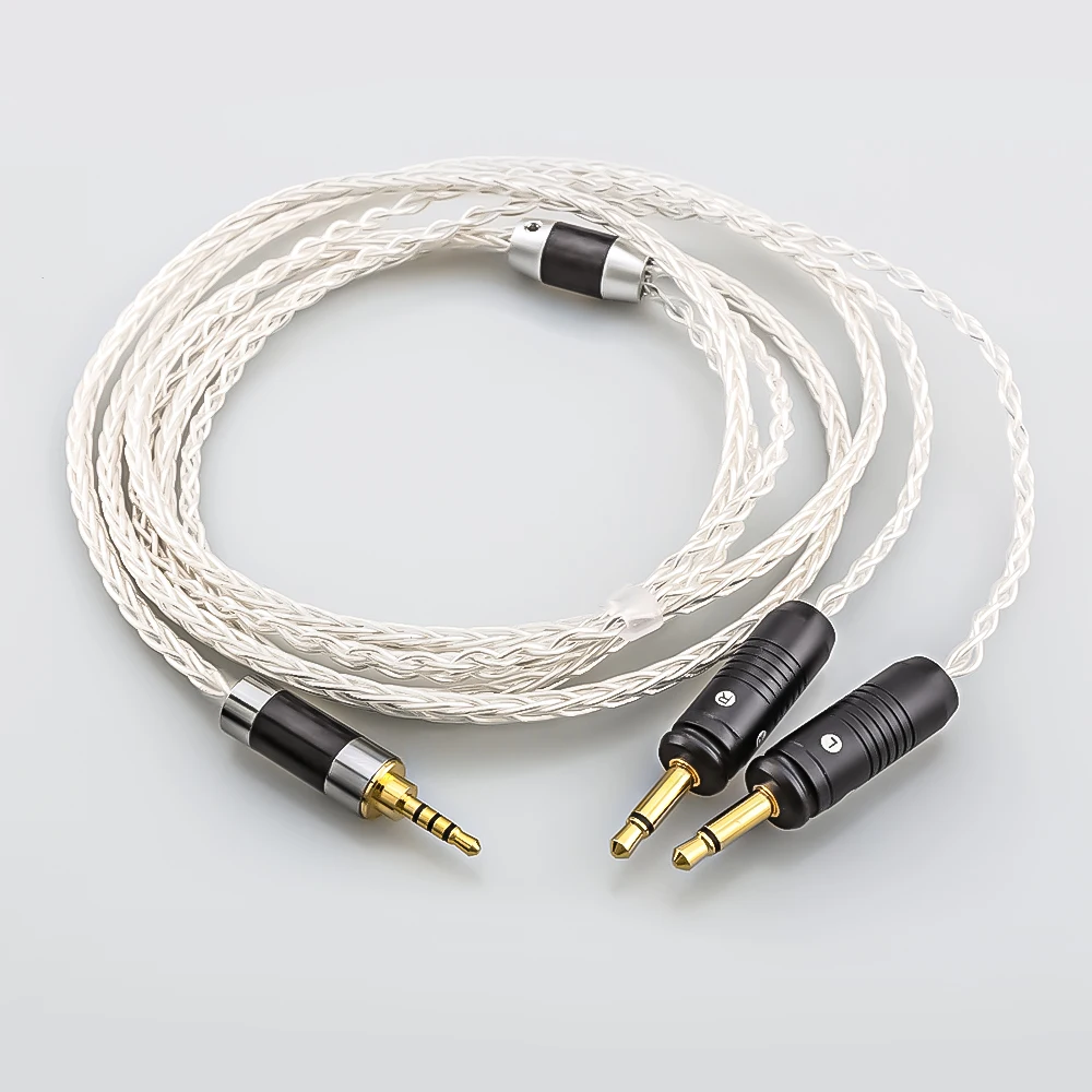 Hi-Fi 8 ядер посеребренный 2,5 4,4 6,5 мм/4pin XLR прозрачный Celestee для фокусного наушника гарнитура французская Утопия обновленный кабель для наушнико...
