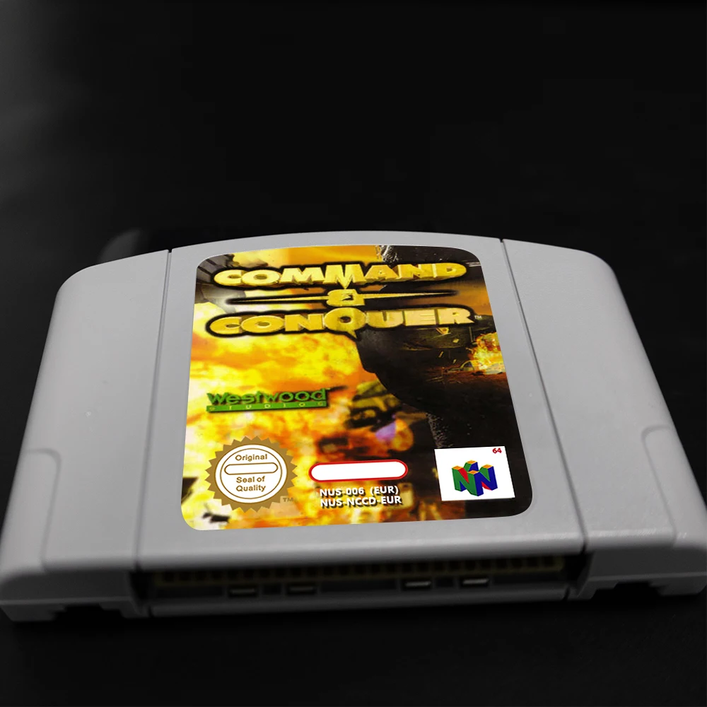 Игровой картридж Command & Conquer для 64-битных консолей PAL EUR Игровая карта N64 Видеоигры и аксессуары
