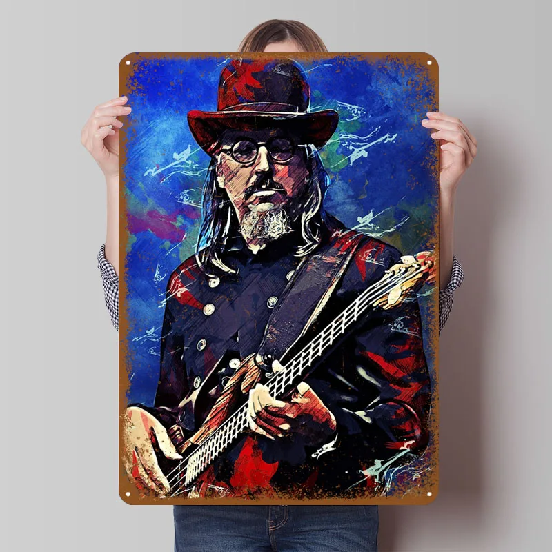 LESLIE CLAYPOOL жестяные вывески музыкальный плакат настенная художественная роспись на заказ металлическая вывеска для настенного художественного украшения винтажные предметы домашнего декора