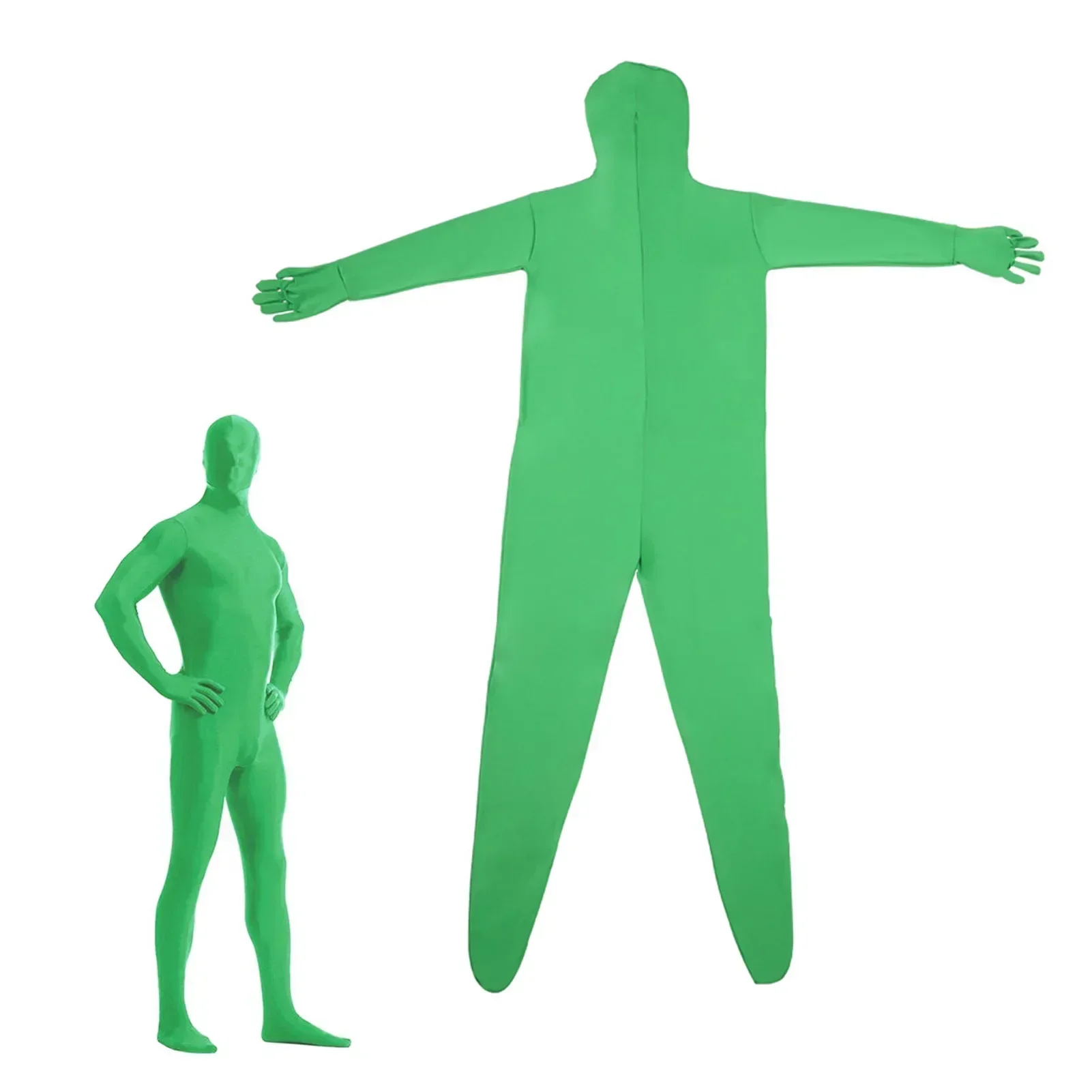 Полноразмерная фотография Chromakey Groen Pak унисекс Volwassen Groen боди стрейч Kostuum Voor Foto видео эффект Косплей (art.: 3920ca5a2cabb) - 3920ca5a2cabb
