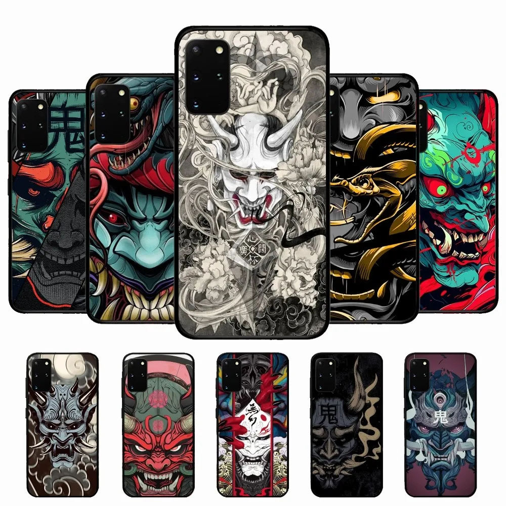 Чехол для телефона Japan Samurai Oni Mask для Samsung S 9 10 20 21 22 23 30 23 24 plus lite Ultra FE S10lite Fundas