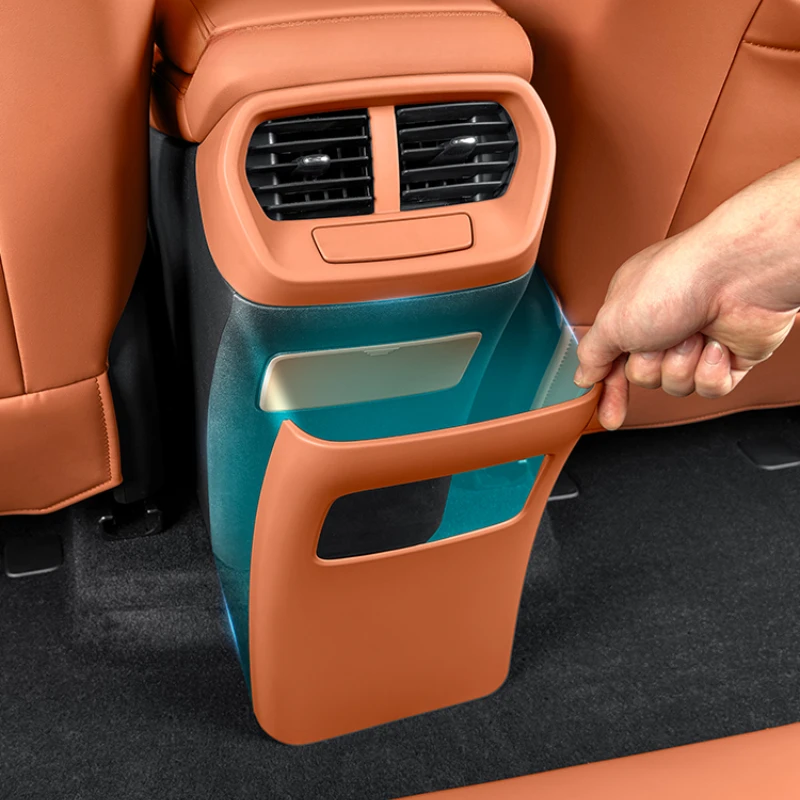 Для BYD Sea Lion 07 EV 2024 2025 задний подлокотник, противоударная рамка, защитная крышка для заднего вентиляционного отверстия, аксессуары для декора интерьера из АБС-пластика Аксессуары для салона